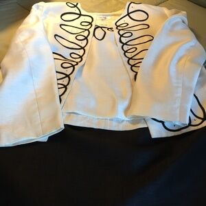 3 piece Jones Studio Black and White Suit,  Size 8, Pre-owned